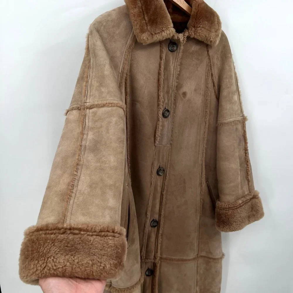Vintage Morlands Lambskin Coat S - Picture 5 of 8
